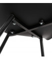 Fauteuil design noir en plastique Nadina