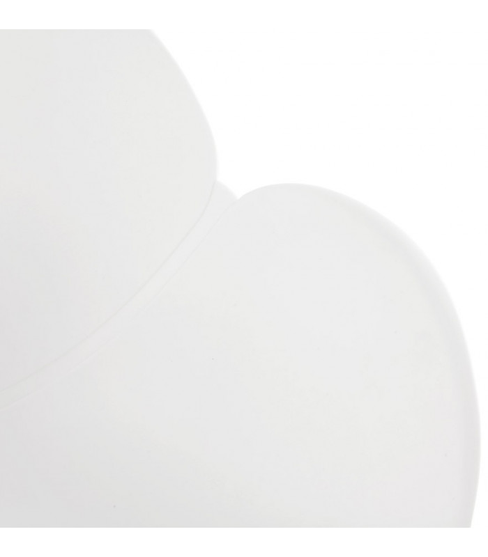 Fauteuil design blanc en plastique Malia