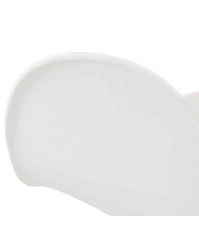 Fauteuil design blanc en plastique Malia