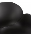 Fauteuil design noir en plastique Malia