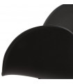 Fauteuil design noir en plastique Malia