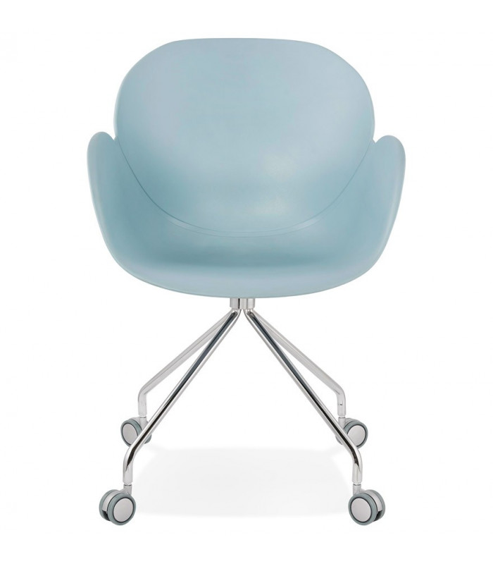 Fauteuil design bleu en plastique Malia