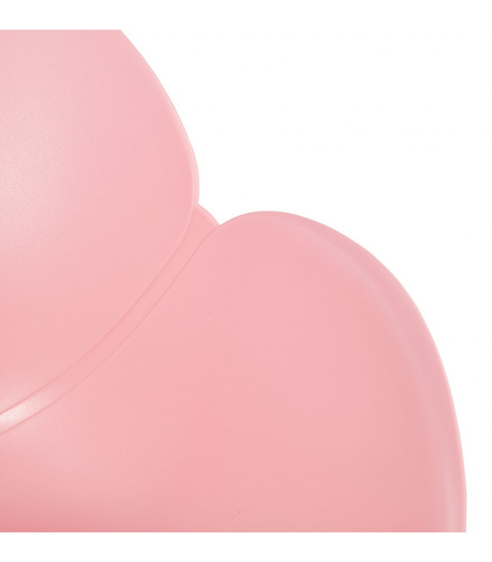 Fauteuil design rose en plastique Malia