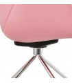 Fauteuil design rose en plastique Malia