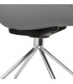 Fauteuil design gris en plastique Malia