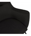 Fauteuil design noir en tissu Foster