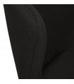 Fauteuil design noir en tissu Foster