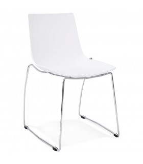 Chaise design blanc en plastique Oxford