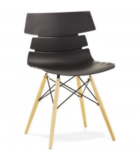 Chaise design noir en plastique Nautical
