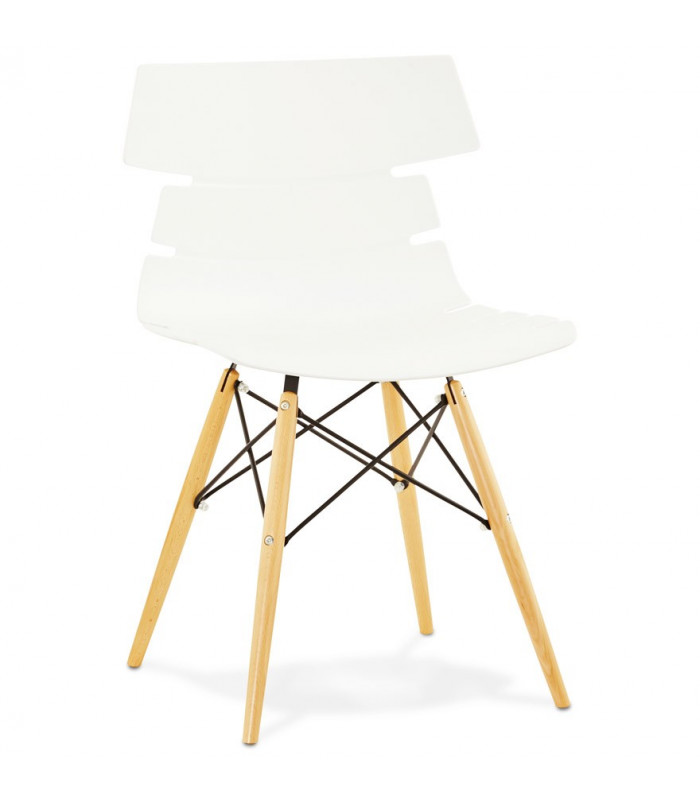 Chaise design blanc en plastique Nautical