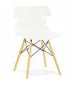 Chaise design blanc en plastique Nautical
