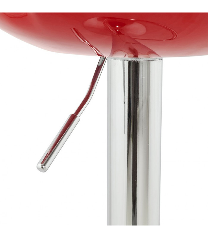 Tabouret de bar design rouge en plastique Plasma