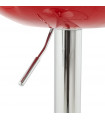Tabouret de bar design rouge en plastique Plasma