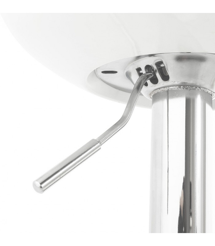 Tabouret de bar design blanc en plastique Plasma