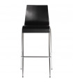 Tabouret de bar design noir en bois Broco