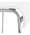 Tabouret de bar design blanc en bois Broco