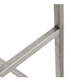 Tabouret de bar design blanc en similicuir Hester