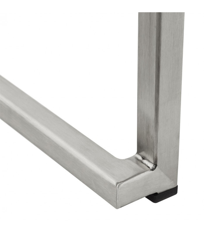 Tabouret de bar design blanc en similicuir Hester