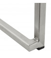 Tabouret de bar design blanc en similicuir Hester