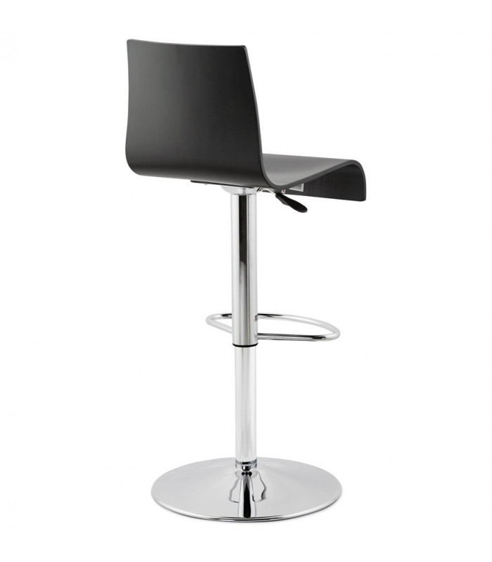 Tabouret de bar design noir en bois Marlow
