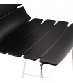 Tabouret de bar design noir en plastique Livia