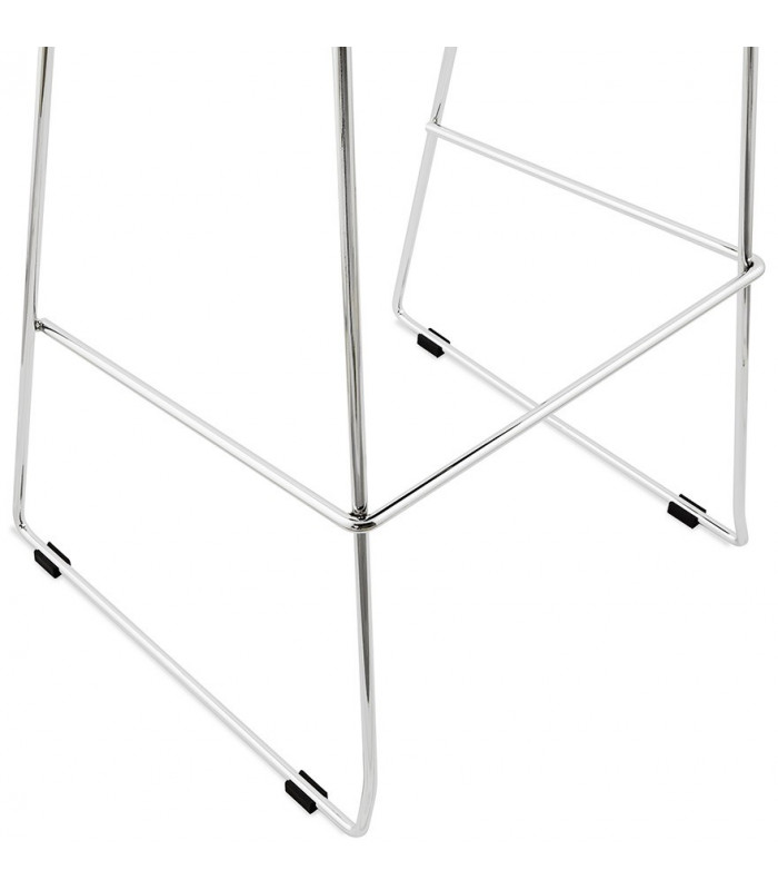 Tabouret de bar design noir en plastique Livia