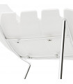 Tabouret de bar design blanc en plastique Livia