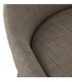 Tabouret de bar design gris en tissu Odyssey