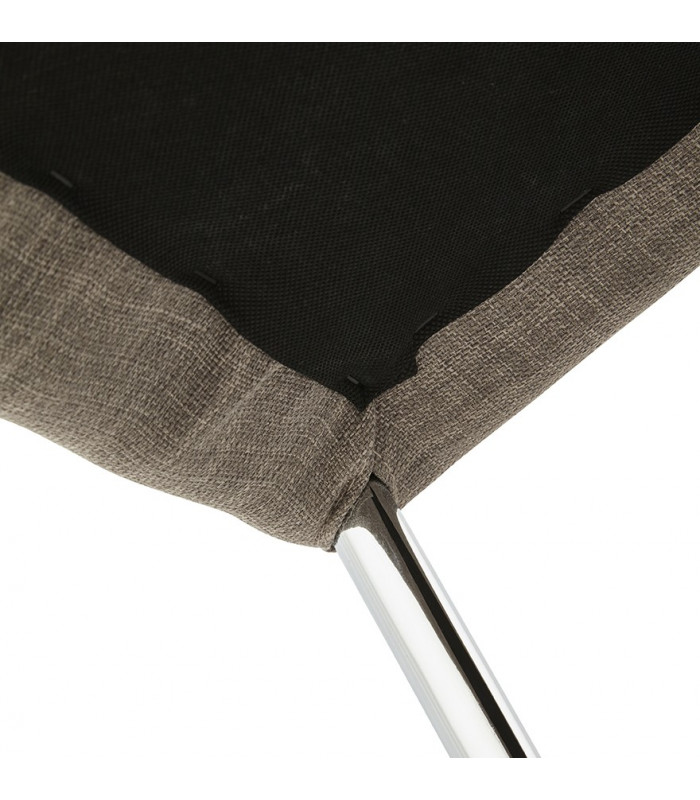 Tabouret de bar design gris en tissu Odyssey