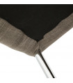 Tabouret de bar design gris en tissu Odyssey