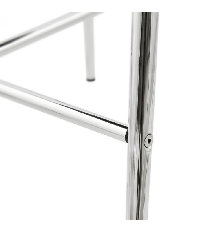 Tabouret de bar design gris en tissu Odyssey
