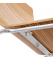 Tabouret de bar design zebré en bois Broco