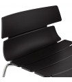 Tabouret de bar design noir en plastique Livia
