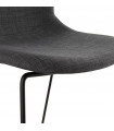Tabouret de bar design gris foncé en tissu Burbidge