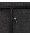 Tabouret de bar design gris foncé en tissu Burbidge