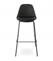 Tabouret de bar design noir en plastique Confetti