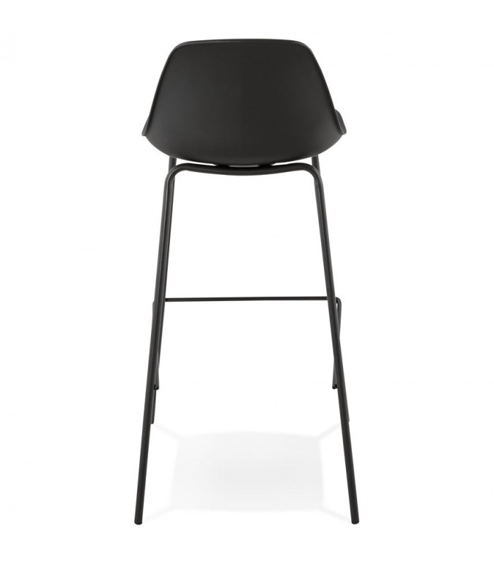 Tabouret de bar design noir en plastique Confetti