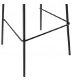Tabouret de bar design noir en plastique Confetti