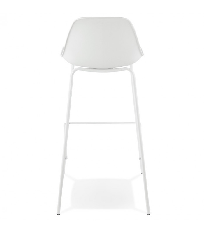 Tabouret de bar design blanc en plastique Confetti