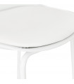Tabouret de bar design blanc en plastique Confetti