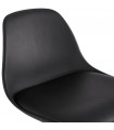 Tabouret de bar design noir en plastique Alassio