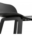 Tabouret de bar design noir en plastique Hoopla Mini