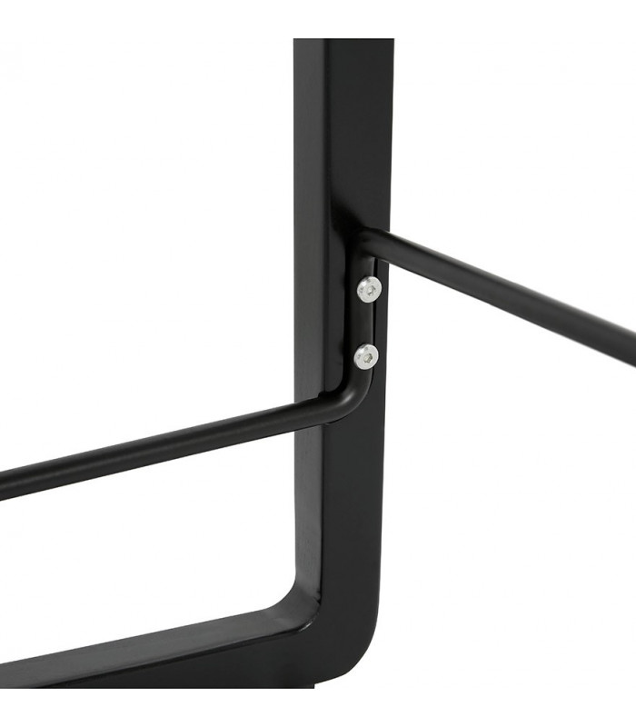 Tabouret de bar design noir en plastique Hoopla Mini
