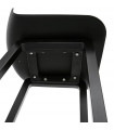 Tabouret de bar design noir en plastique Hoopla Mini