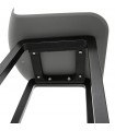 Tabouret de bar design gris en plastique Hoopla Mini