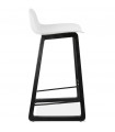 Tabouret de bar design blanc en plastique Hoopla Mini