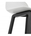 Tabouret de bar design blanc en plastique Hoopla Mini