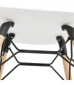 Tabouret de bar design blanc en plastique Epalle