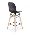 Tabouret de bar design noir en plastique Harewood Mini