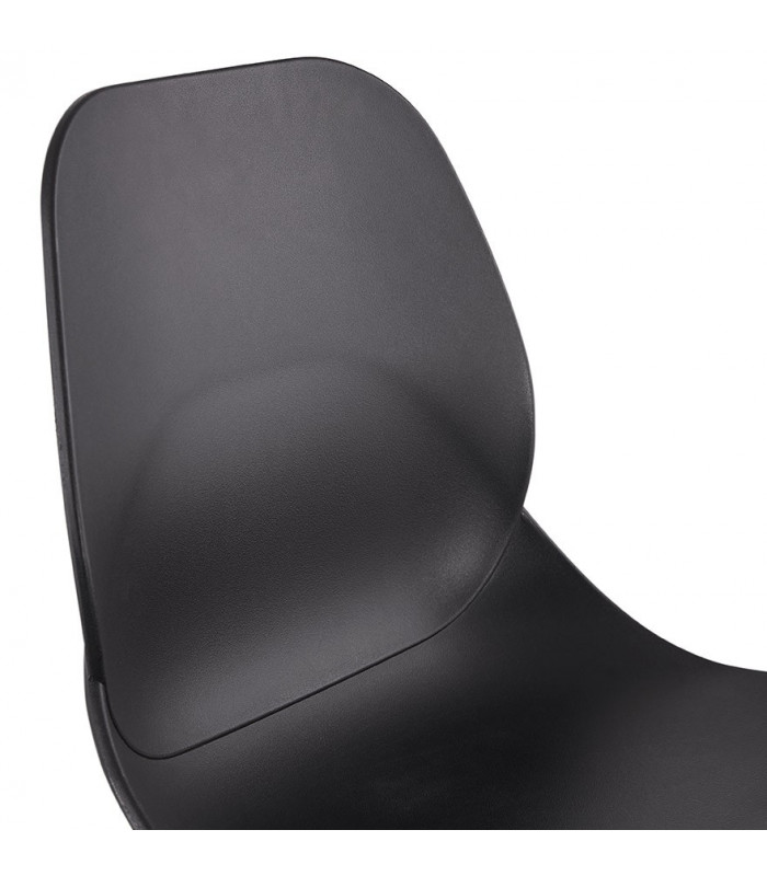 Tabouret de bar design noir en plastique Harewood Mini